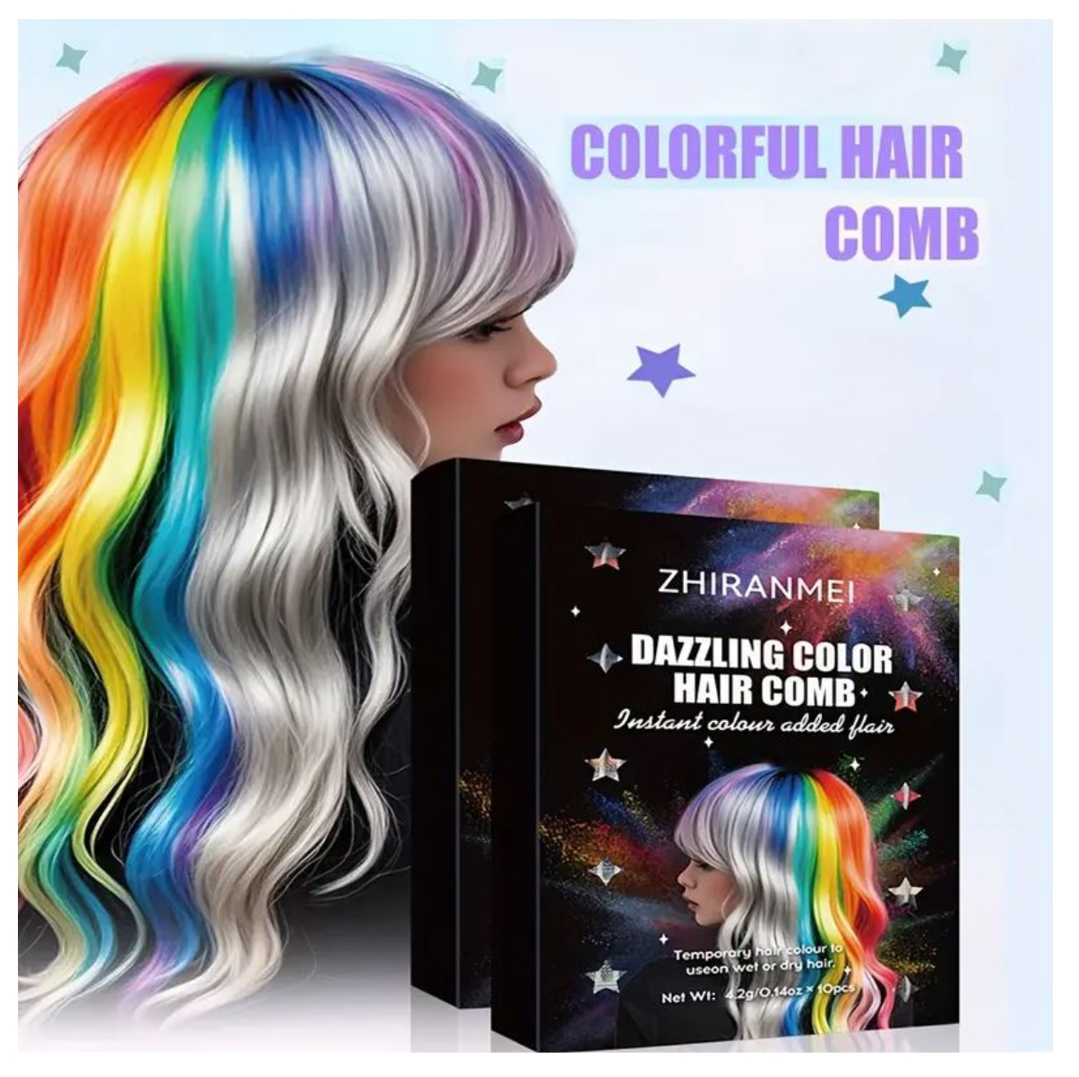 Set Lápiz de Cabello Temporal Lavable